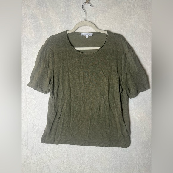 GERARD DAREL‎ 100% Linen Jersey Short Sleeve Tee Size 4 - Picture 1 of 5